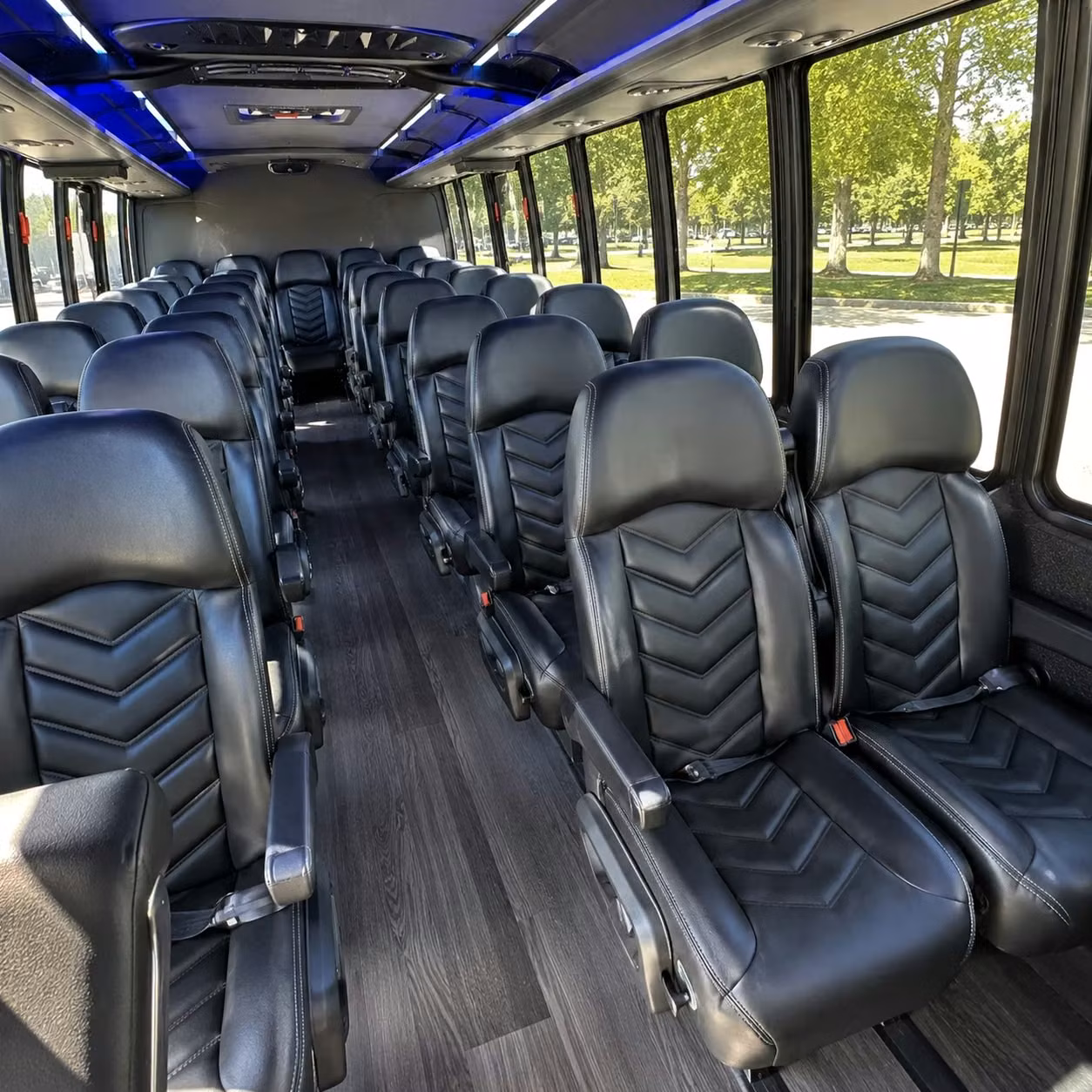 30 passenger minibus inside